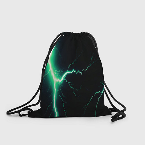 Мешок для обуви Lightning turquoise / 3D-принт – фото 1