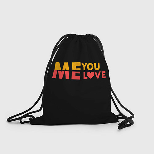 Мешок для обуви Me and you - Love / 3D-принт – фото 1