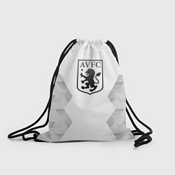 Рюкзак-мешок Aston Villa white poly, цвет: 3D-принт