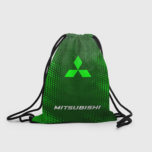 Мешок для обуви Mitsubishi - green gradient по-центру / 3D-принт – фото 1