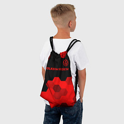 Рюкзак-мешок Volkswagen - red gradient посередине, цвет: 3D-принт — фото 2
