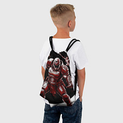 Рюкзак-мешок Doom red guardian, цвет: 3D-принт — фото 2