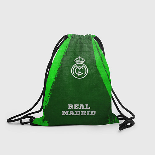 Мешок для обуви Real Madrid - green gradient по-центру / 3D-принт – фото 1