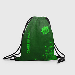 Рюкзак-мешок Gears of War - green gradient вертикально, цвет: 3D-принт