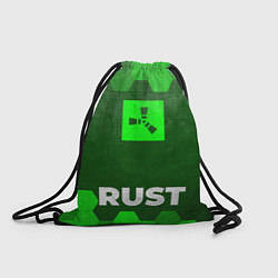 Рюкзак-мешок Rust - green gradient по-центру, цвет: 3D-принт