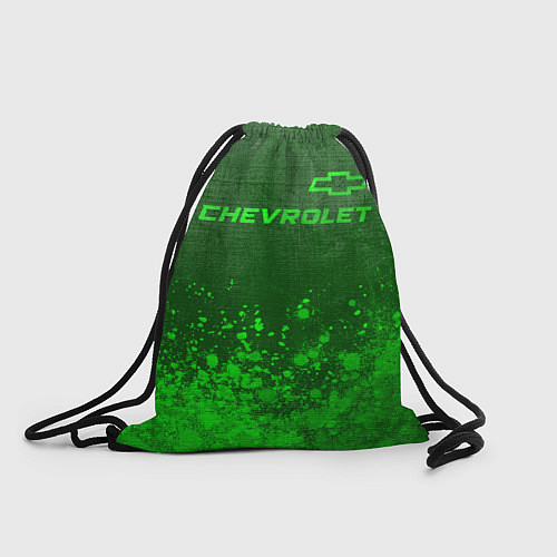 Мешок для обуви Chevrolet - green gradient посередине / 3D-принт – фото 1