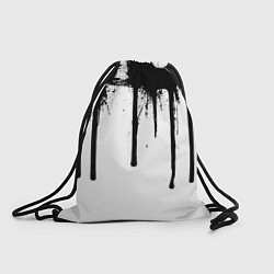Рюкзак-мешок Черная растекшаяся краска 1982, цвет: 3D-принт