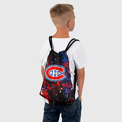 Рюкзак-мешок Montreal Canadiens NHL black, цвет: 3D-принт — фото 2