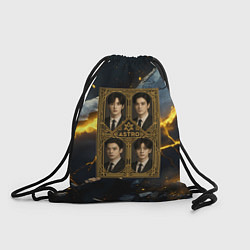 Рюкзак-мешок Astro в золотой рамке, цвет: 3D-принт