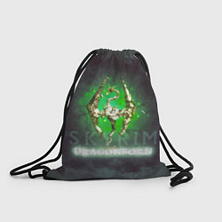 Мешок для обуви Skyrim gold logo Dragonborn