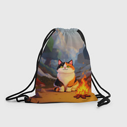 Рюкзак-мешок Котик в кубическом мире, цвет: 3D-принт