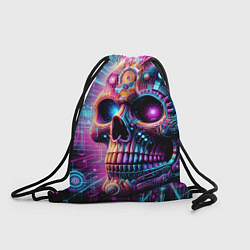 Мешок для обуви Neon cyber skull
