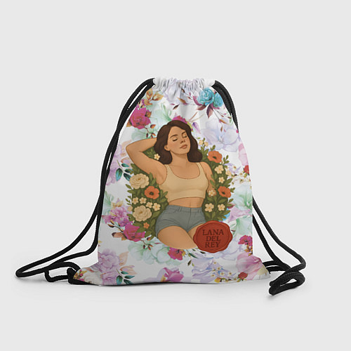 Мешок для обуви Lana Del Rey в полевых цветах / 3D-принт – фото 1