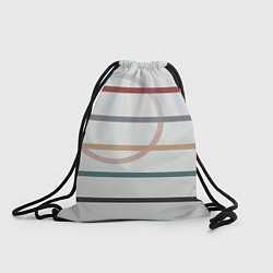 Рюкзак-мешок Stripes and circle, цвет: 3D-принт