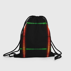 Мешок для обуви Color green orange lines