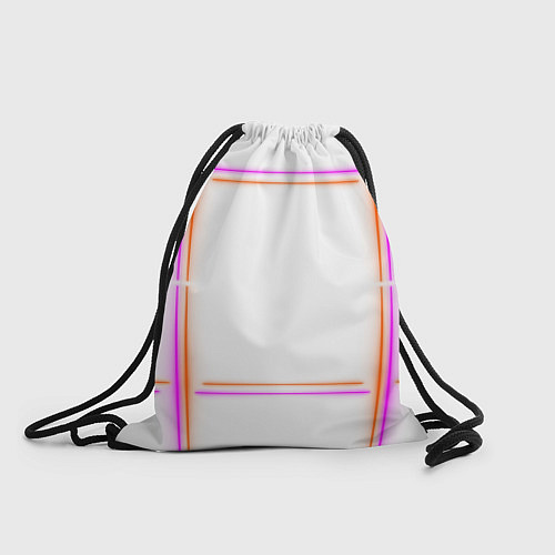 Мешок для обуви Neon white orange pink / 3D-принт – фото 1