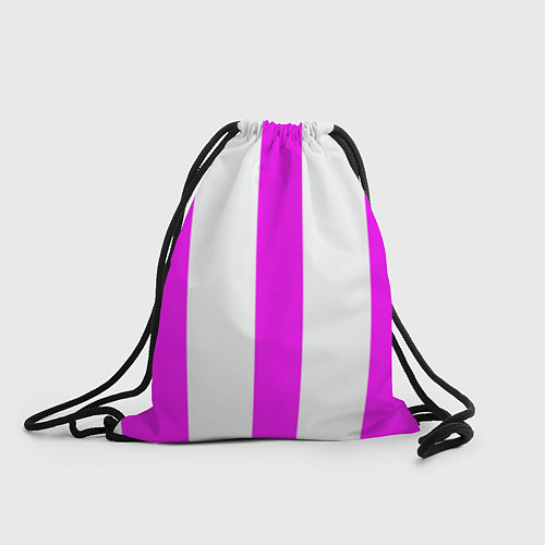 Мешок для обуви Color white pink lines / 3D-принт – фото 1