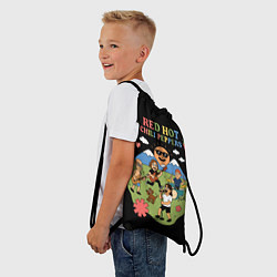 Рюкзак-мешок Red Hot Chili Peppers, мультяшный стиль, цвет: 3D-принт — фото 2