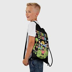 Рюкзак-мешок System of a Down мультяшный, цвет: 3D-принт — фото 2