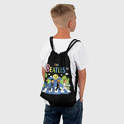 Рюкзак-мешок The Beatles, мультяшный стиль, цвет: 3D-принт — фото 2