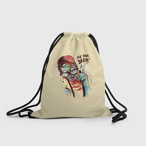 Мешок для обуви Включи мозги / 3D-принт – фото 1