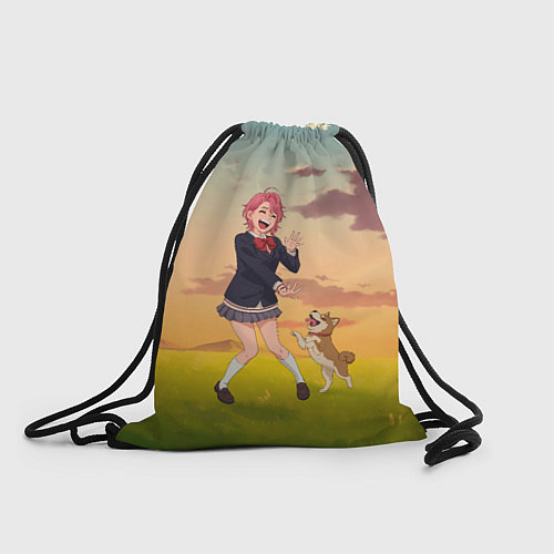 Мешок для обуви Сиратори Айра играет с песиком - Дандадан / 3D-принт – фото 1