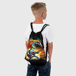 Рюкзак-мешок Bender is a hard rock guitarist - Futurama, цвет: 3D-принт — фото 2