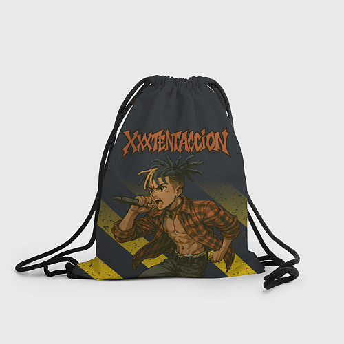 Мешок для обуви XXXTentacion с микрофоном в аниме стиле / 3D-принт – фото 1