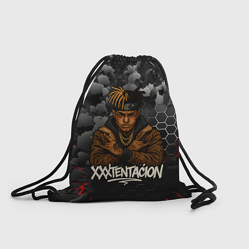 Мешок для обуви XXXTentacion со скрещенными руками / 3D-принт – фото 1