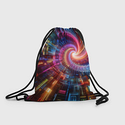 Мешок для обуви Fractal neon spiral - ai art fantasy