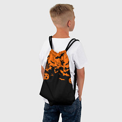 Рюкзак-мешок Хэллоуин тыквы и призраки, цвет: 3D-принт — фото 2