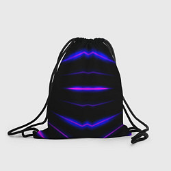 Рюкзак-мешок Color black neon, цвет: 3D-принт