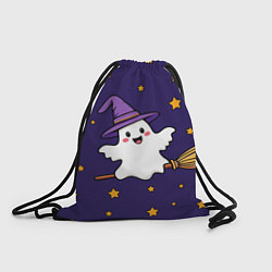 Рюкзак-мешок Хэллоуин, привидение на метле, цвет: 3D-принт