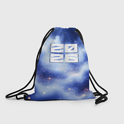 Рюкзак-мешок 2026 сине-голубая дымка, цвет: 3D-принт