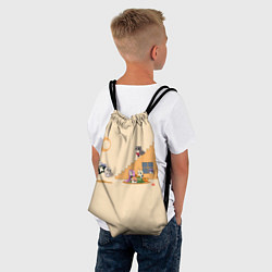 Рюкзак-мешок Чиби персонажи Fate, цвет: 3D-принт — фото 2