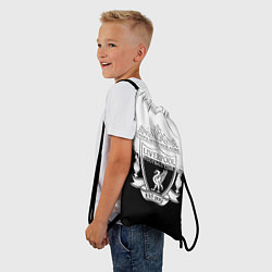 Рюкзак-мешок Liverpool краски черно белые, цвет: 3D-принт — фото 2