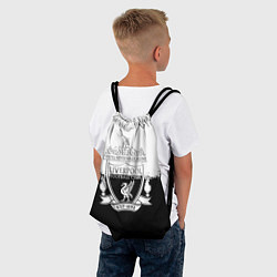 Рюкзак-мешок Liverpool краски черно белые, цвет: 3D-принт — фото 2
