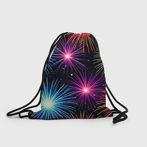 Мешок для обуви Стилизованный праздничный салют / 3D-принт – фото 1