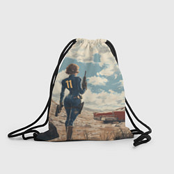 Мешок для обуви Fallout девушка в пустоши