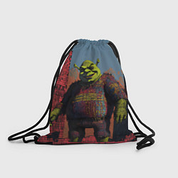 Рюкзак-мешок Шрек из кубиков, цвет: 3D-принт