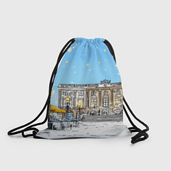 Рюкзак-мешок Новогодний день в Москве, цвет: 3D-принт