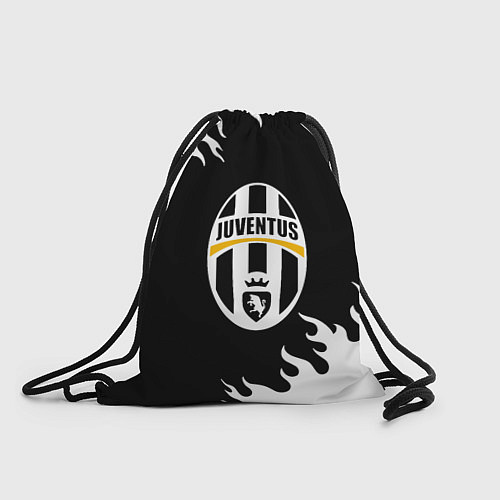 Мешок для обуви Juventus белый огонь текстура / 3D-принт – фото 1