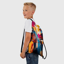 Рюкзак-мешок Дед Мороз на коне, цвет: 3D-принт — фото 2