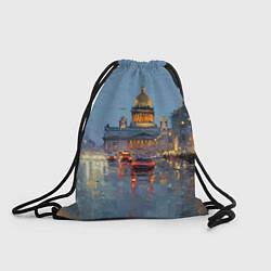Рюкзак-мешок Зимний Питер, цвет: 3D-принт