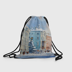 Рюкзак-мешок Зимний Питер, цвет: 3D-принт