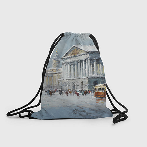 Мешок для обуви Зимний Питер красками / 3D-принт – фото 1