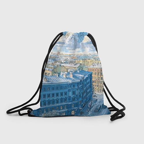 Мешок для обуви Зимний утренний Питер / 3D-принт – фото 1