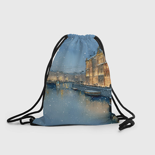 Мешок для обуви Новогодний Питер / 3D-принт – фото 1