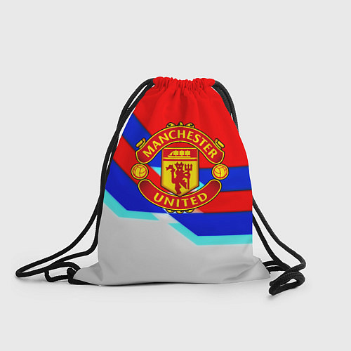 Мешок для обуви Манчестер Юнайтед полосы геометрия / 3D-принт – фото 1