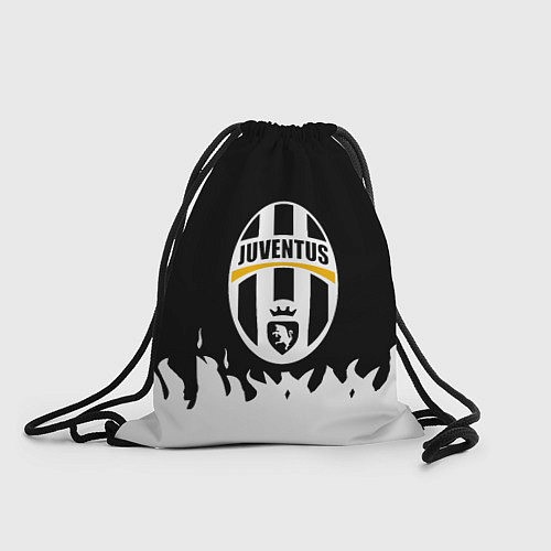 Мешок для обуви Ювентус белый огонь текстура / 3D-принт – фото 1